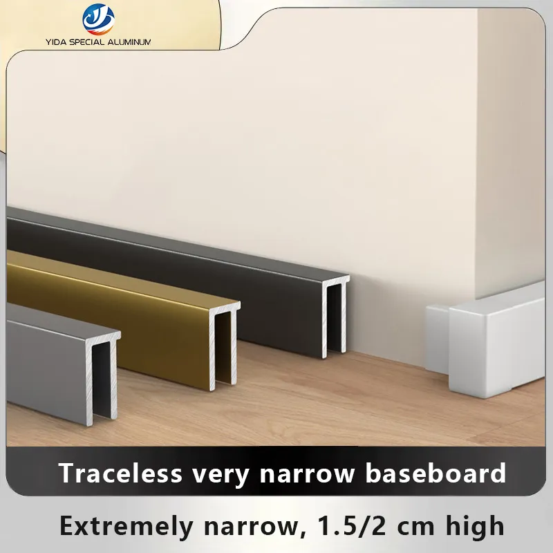 Extrémne úzke soklové lišty nezanechávajúce stopy